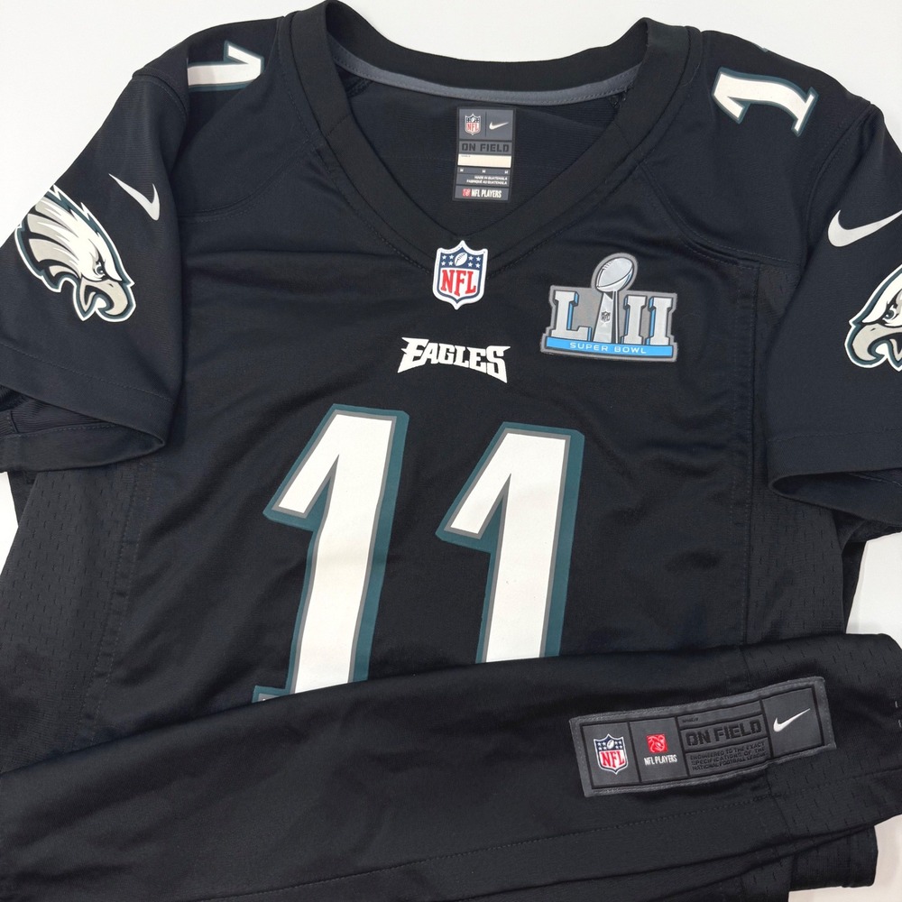 Nike Philadelphia‎ Eagles Carson Wentz Super Bowl LII Jersey Black Womens Medium